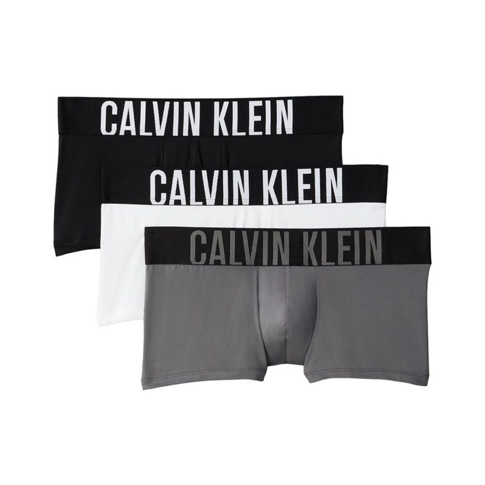 Calvin Klein Mens Low Rise Trunk 3-Pack, Multi